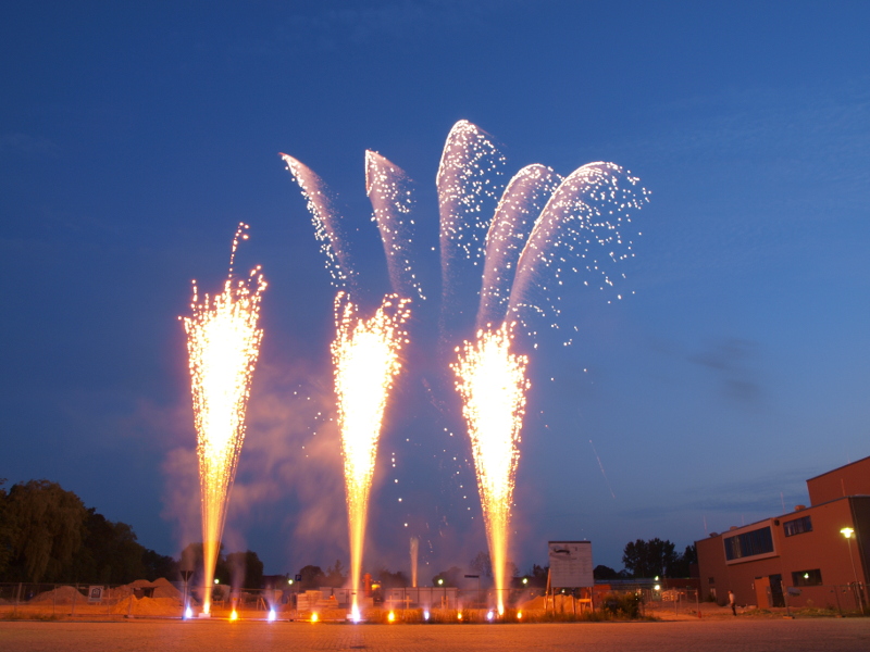 Foto vom Feuerwerk zur Langen Nacht der Wissenschaften 2010